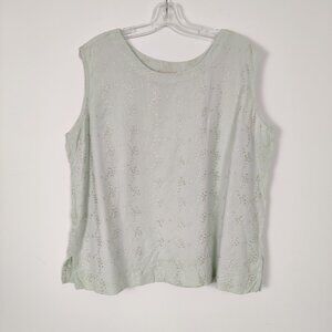 Huntington Ridge Women's Embroidered Tank Top Blouse Size EU 42 Bohemian Cottage